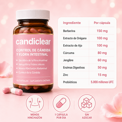 CandiClear — Cortá la cándida y desinflamate desde adentro