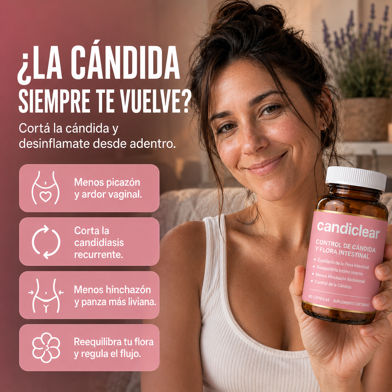 CandiClear — Cortá la cándida y desinflamate desde adentro