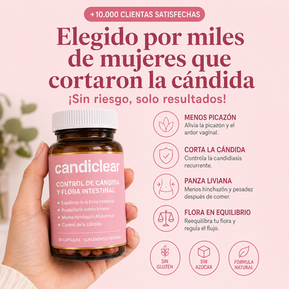 CandiClear — Cortá la cándida y desinflamate desde adentro